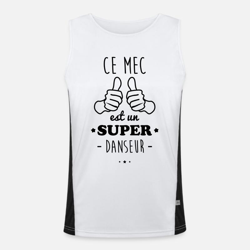 Mec super danseur Débardeur respirant contrasté Homme 