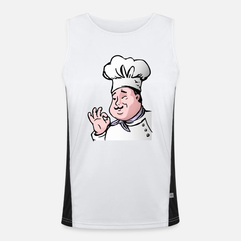Chef cuisinier Débardeur respirant contrasté Homme 