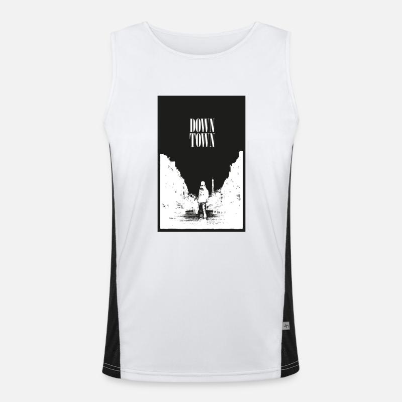 Downtown-tshirt Men's Functional Contrast Tank Top 
