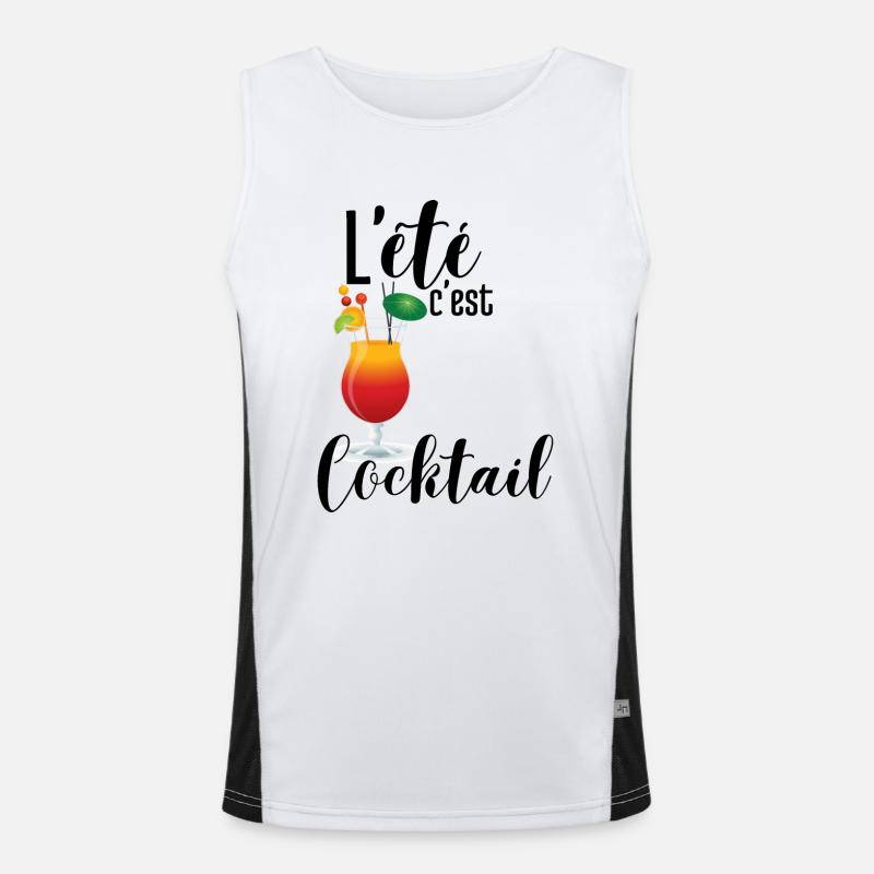L'été c'est cocktail Débardeur respirant contrasté Homme 