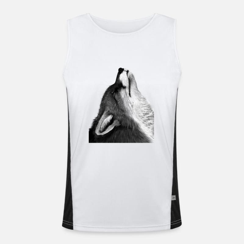 Fuchs Funktionelles Kontrast-Tank Top für Männer 