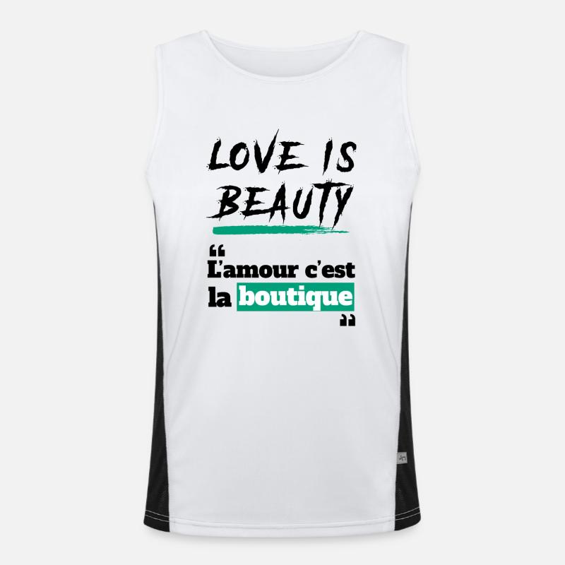 L'amour c'est la boutique - expression cameroun Débardeur respirant contrasté Homme