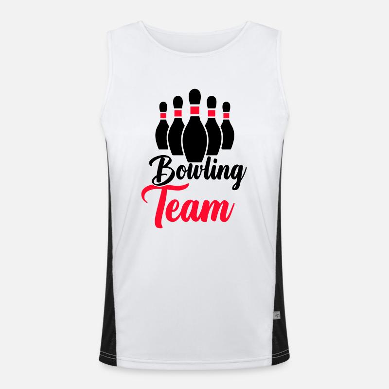 Équipe de bowling Débardeur respirant contrasté Homme 