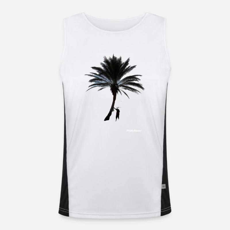 Palme Funktionelles Kontrast-Tank Top für Männer 