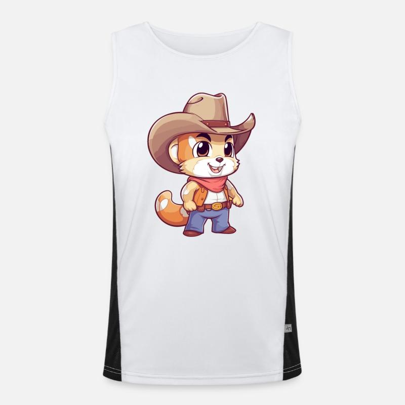 Wild West Nut Hunter Men's Functional Contrast Tank Top 