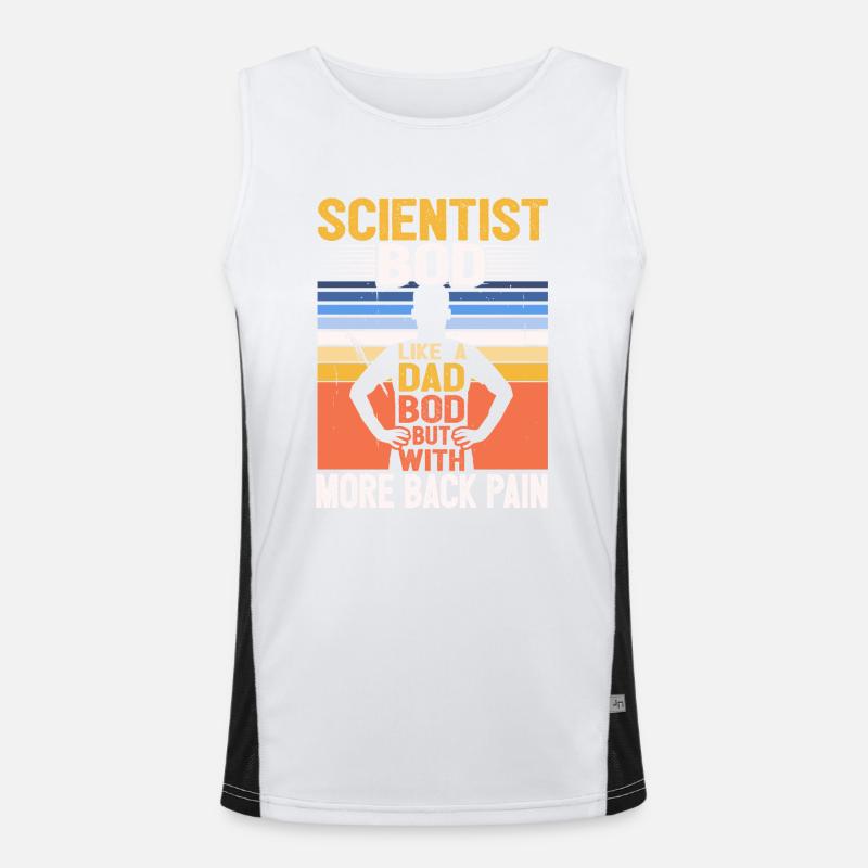 Scientifique Bod Like A Dad Bod Drôle de physique Débardeur respirant contrasté Homme 