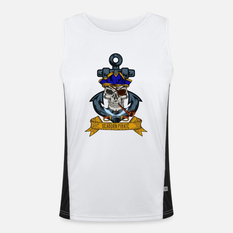 Seaborn Pirate Men's Functional Contrast Tank Top 
