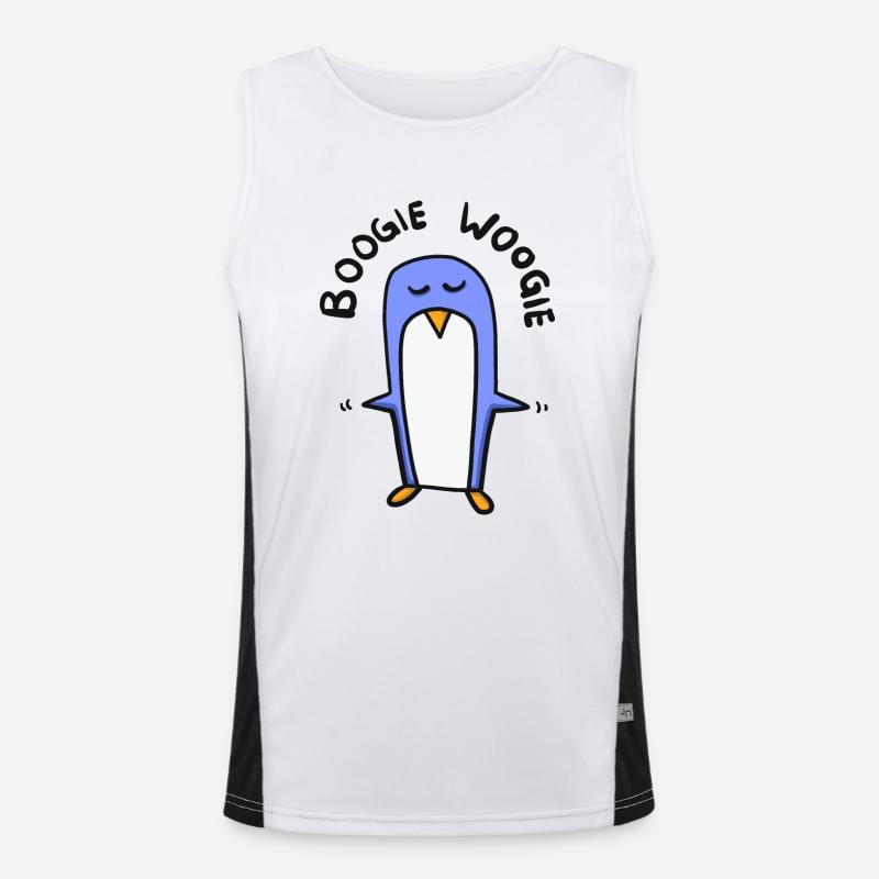 Pingouin danse boogie woogie Débardeur respirant contrasté Homme 