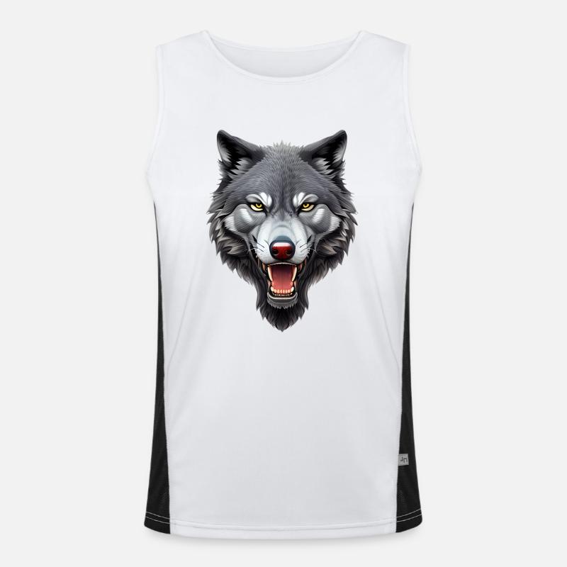 loup Débardeur respirant contrasté Homme 
