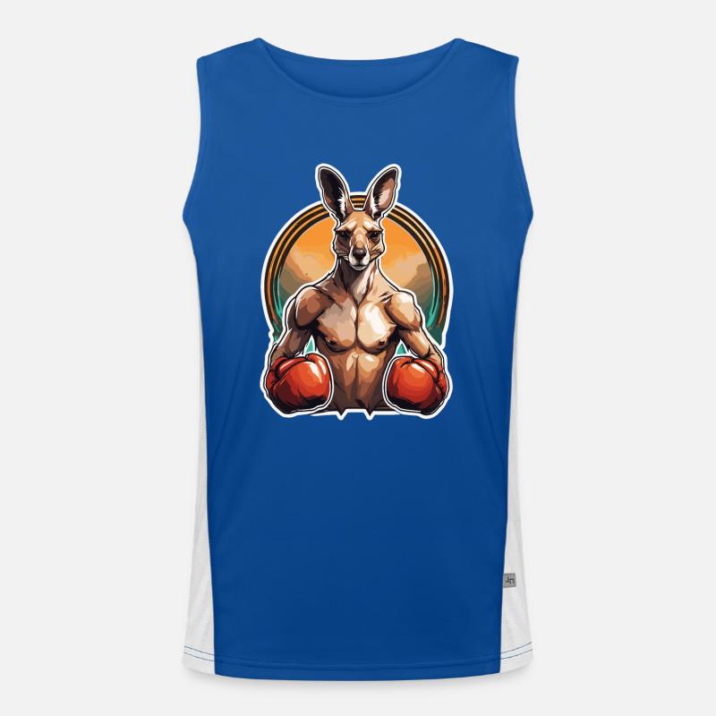 Känguru / Tier / Australien / Beuteltier / Outback Funktionelles Kontrast-Tank Top für Männer 