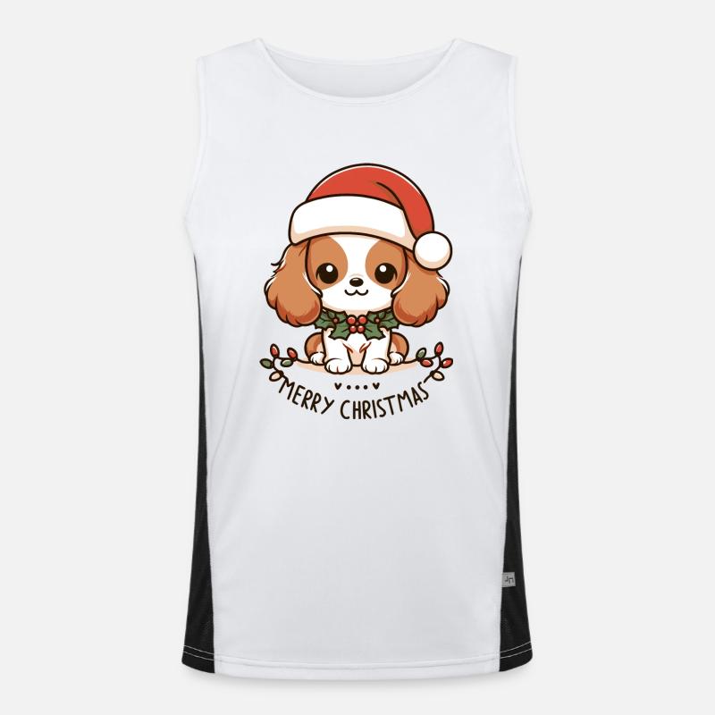 Cavalier Noël Charmant Débardeur respirant contrasté Homme 