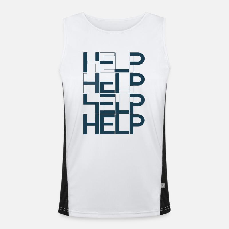 Help Men's Functional Contrast Tank Top 