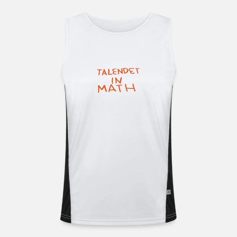 Humorous Math Genius Men's Functional Contrast Tank Top 