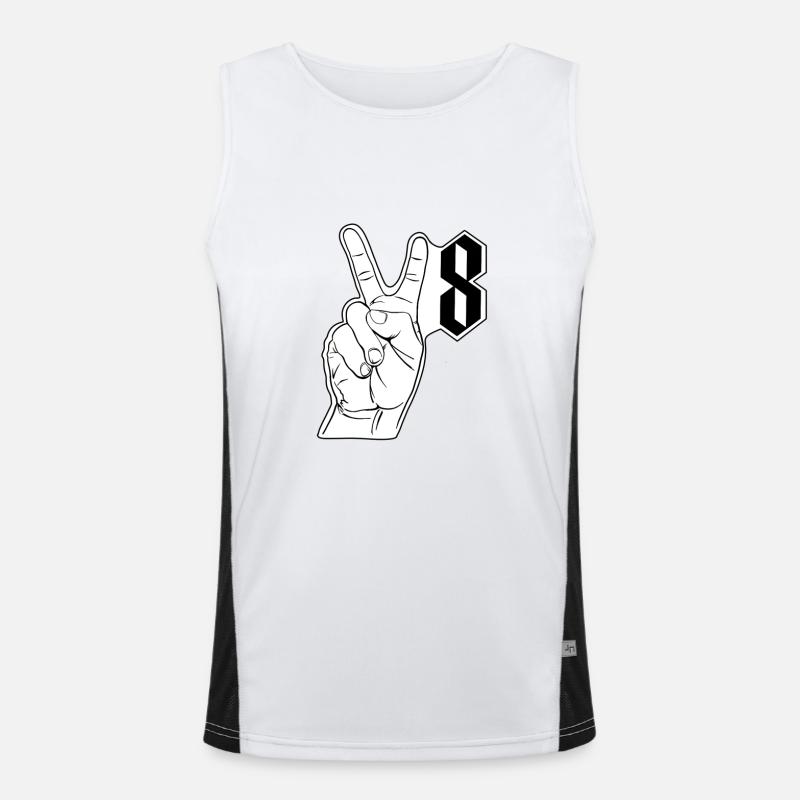 V Eight Men's Functional Contrast Tank Top 