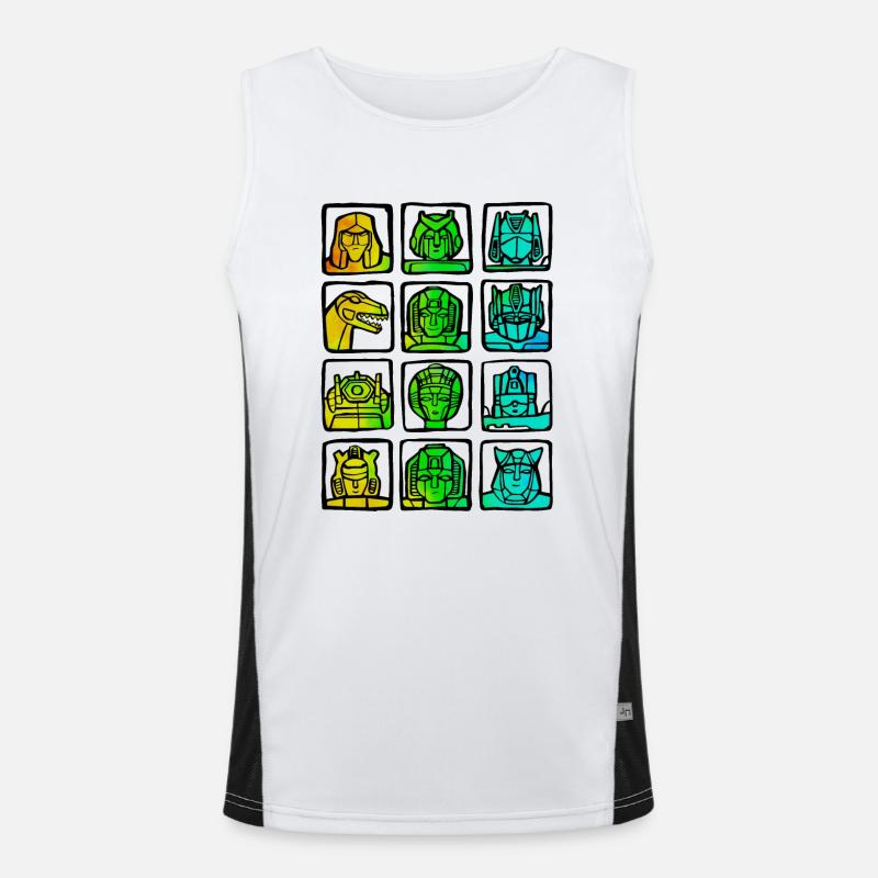 Gamer Game Play Online Computer Gaming Arcade Men's Functional Contrast Tank Top 