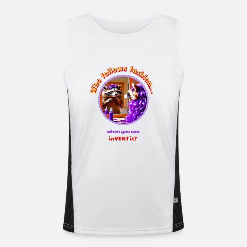 Die Waschbären-Revolution mit deinen eigenen Händen Funktionelles Kontrast-Tank Top für Männer