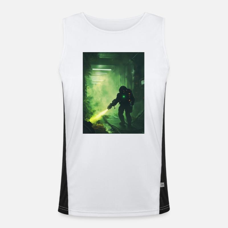 Sci Fi Warrior2 Men's Functional Contrast Tank Top 