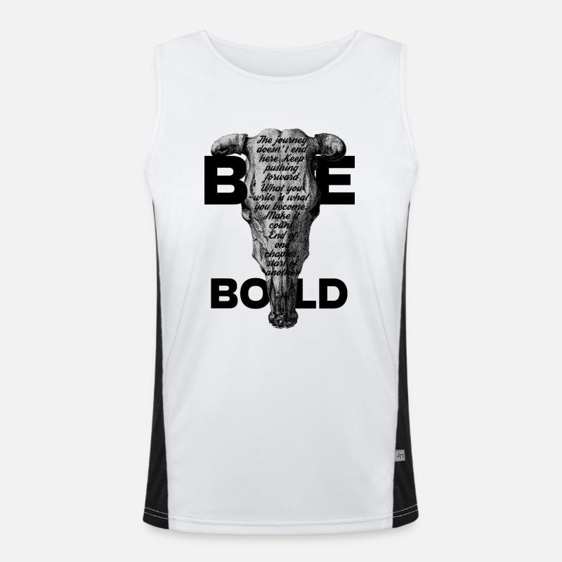 Make It Count: The End Is Just the Beginning. Men's Functional Contrast Tank Top 