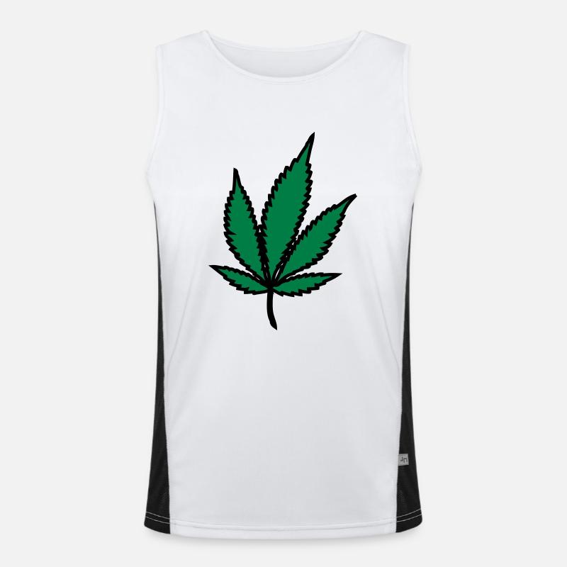 gras Funktionelles Kontrast-Tank Top für Männer 