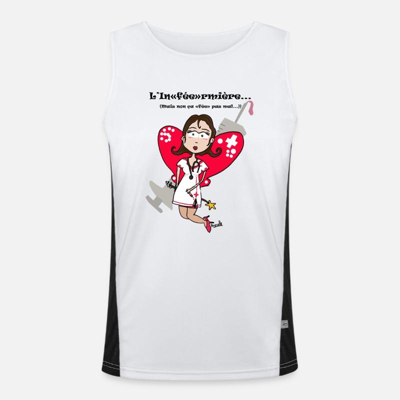 L'inféermière Débardeur respirant contrasté Homme 