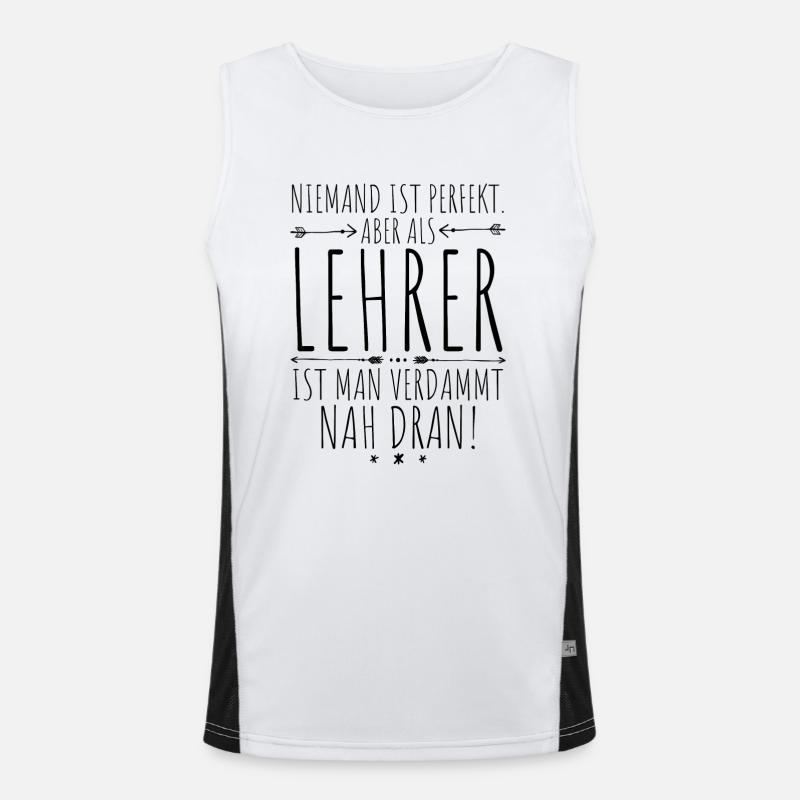 Lehrer perfekt Funktionelles Kontrast-Tank Top für Männer 