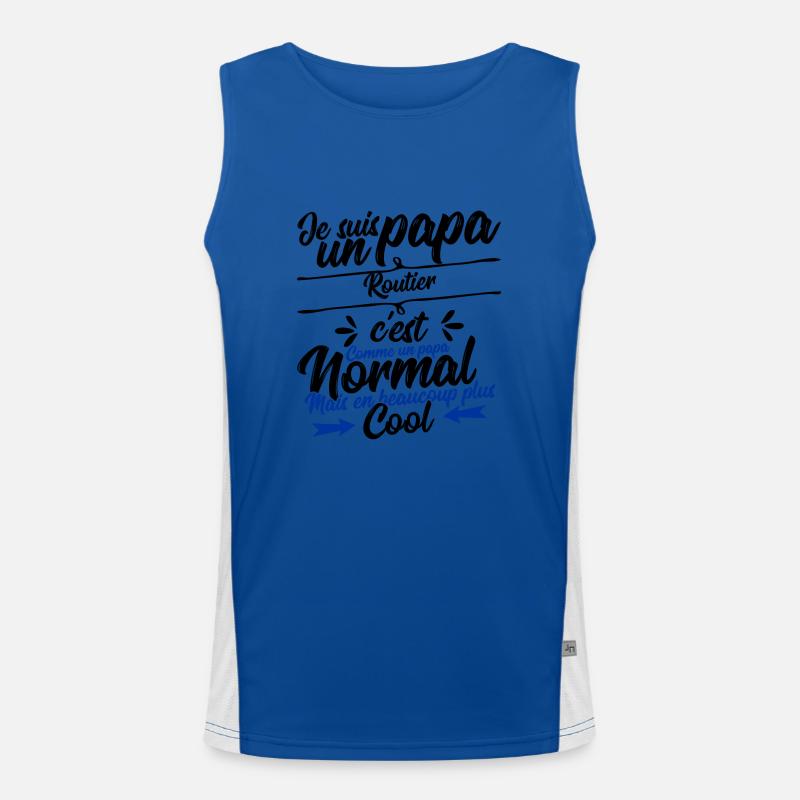 Daddy Road Gift Men's Functional Contrast Tank Top 