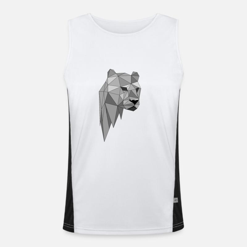 Panther Leopard Gift Gift Idea Men's Functional Contrast Tank Top 