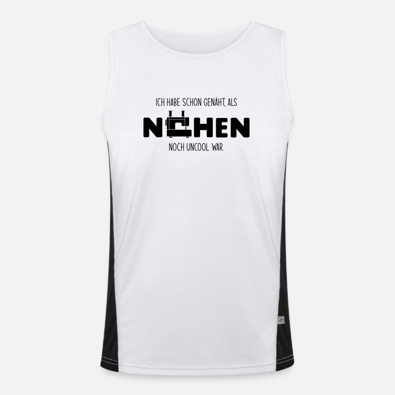 Ich habe schon genäht, als nähen noch uncool war Funktionelles Kontrast-Tank Top für Männer 