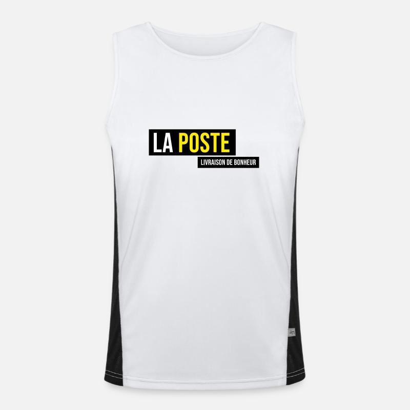 La poste livraison de bonheur colis poste laposte Débardeur respirant contrasté Homme 
