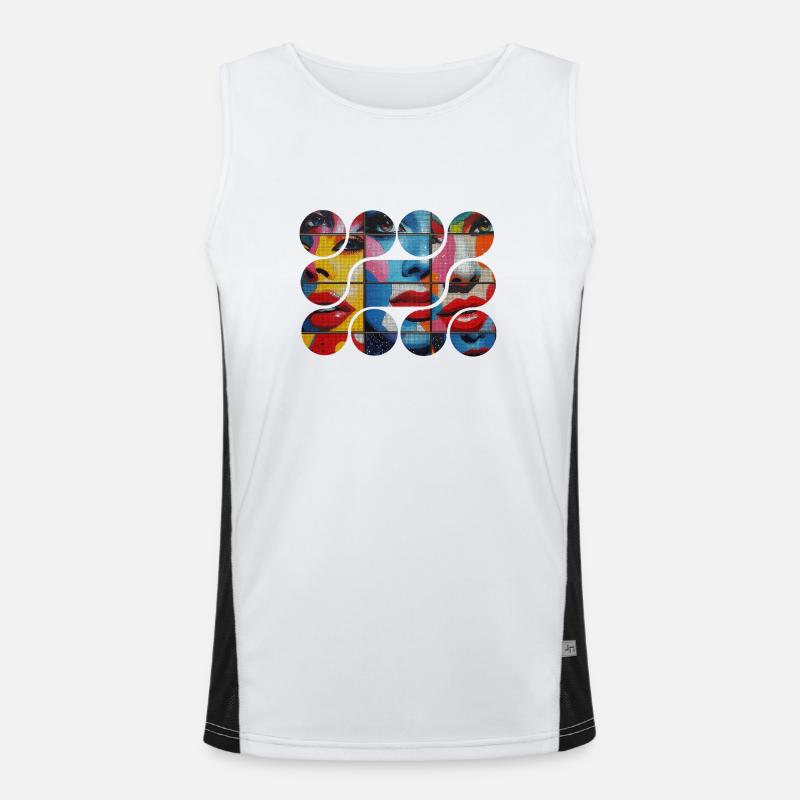 FACES Men's Functional Contrast Tank Top 