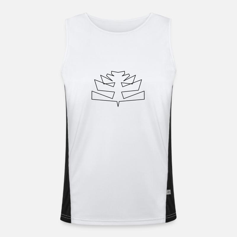 abstract Men's Functional Contrast Tank Top 