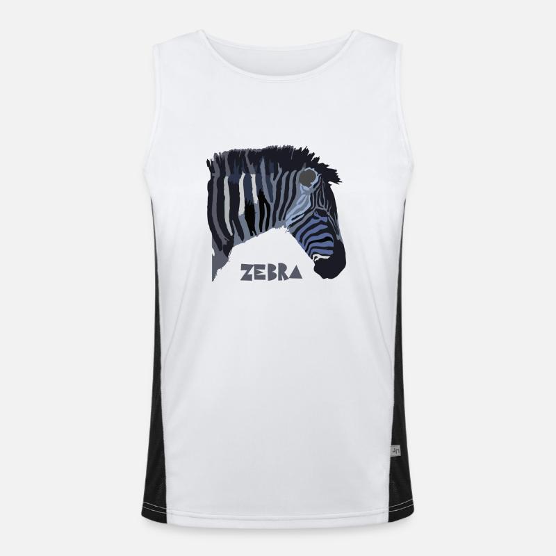 zebra Men's Functional Contrast Tank Top 