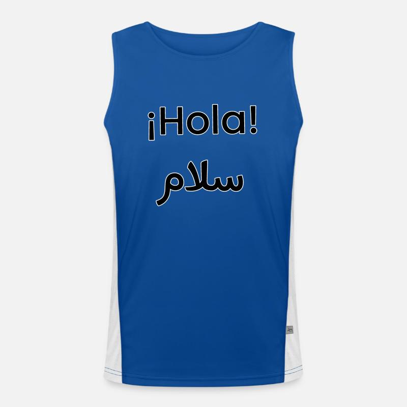 Hello in Arabic Men's Functional Contrast Tank Top 