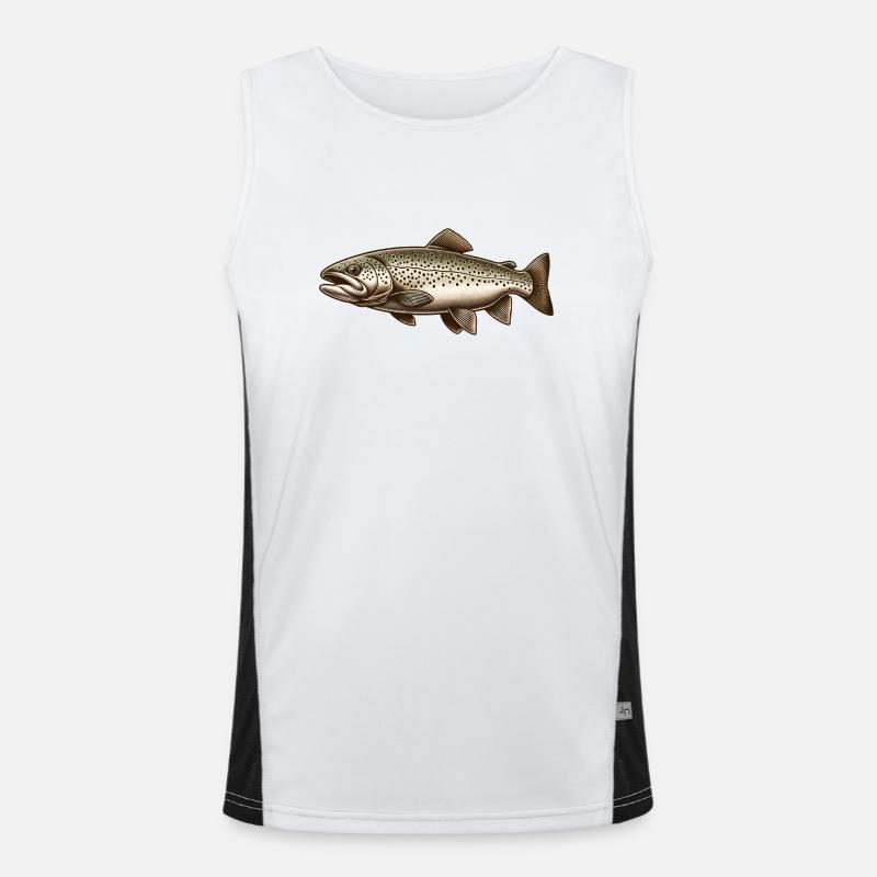 Forelle Funktionelles Kontrast-Tank Top für Männer 