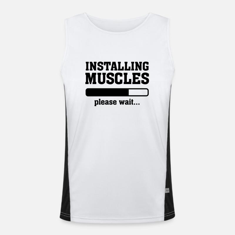 Installing Muscles Men's Functional Contrast Tank Top 