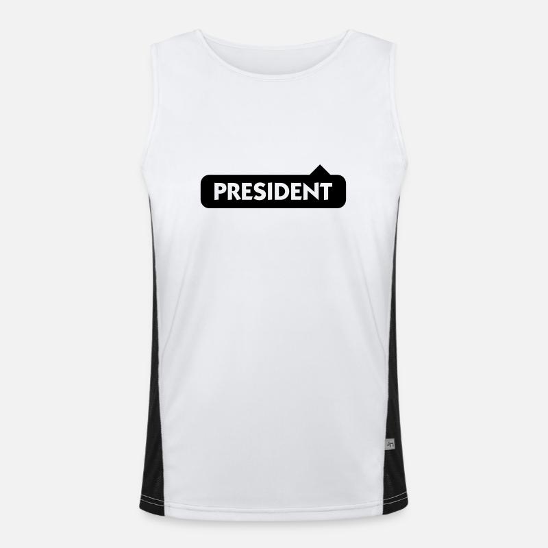 Präsident Funktionelles Kontrast-Tank Top für Männer 