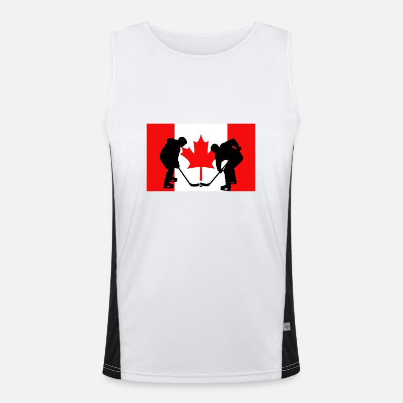 Canada, my country, my flag! Men's Functional Contrast Tank Top 