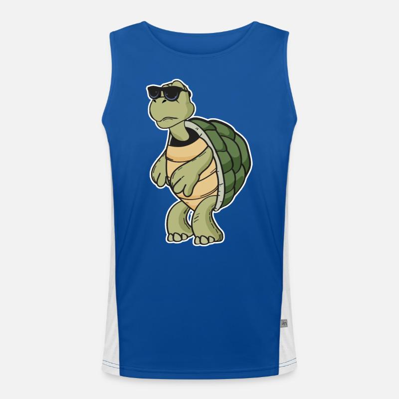 Schildkröte Funktionelles Kontrast-Tank Top für Männer 