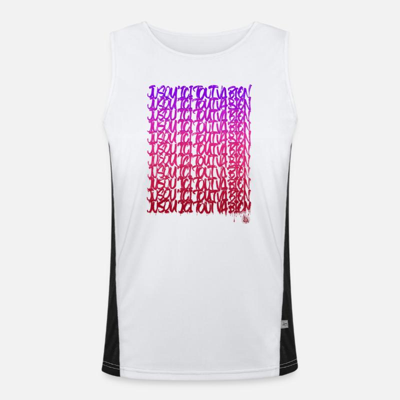 So weit so gut Funktionelles Kontrast-Tank Top für Männer 