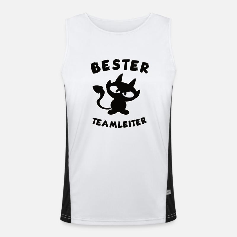 cooles bester Teamleiter Design Funktionelles Kontrast-Tank Top für Männer 