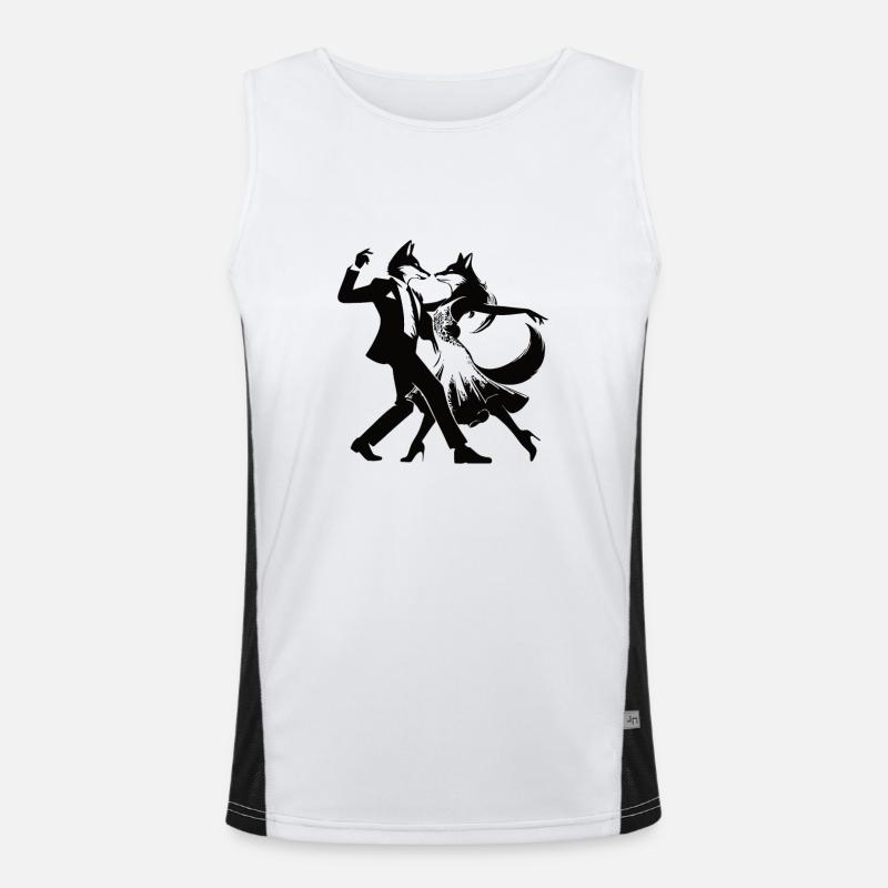 Dancing Tango Renards Design Débardeur respirant contrasté Homme 