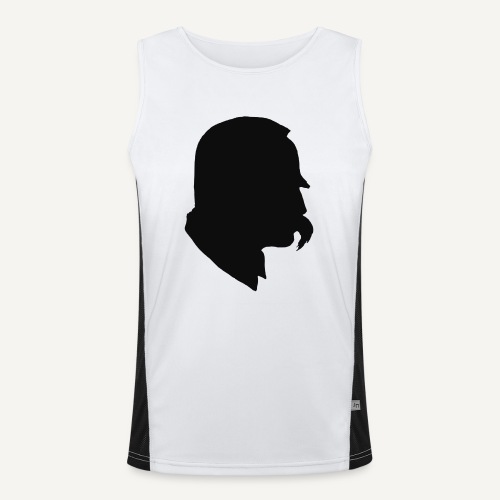 Piłsudski-profil - Funkcjonalna męska koszulka bez rękawów z kontrastowymi wstawkami 