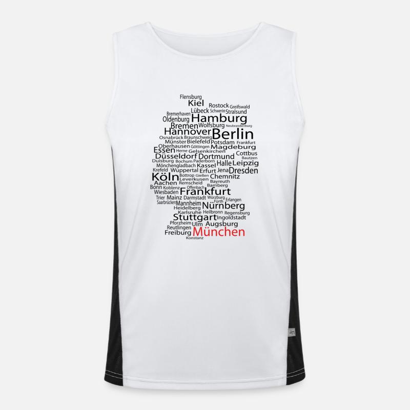 München Funktionelles Kontrast-Tank Top für Männer 