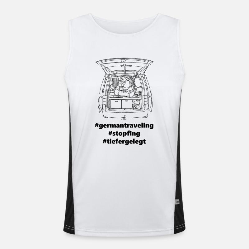 #NumberTwo Funktionelles Kontrast-Tank Top für Männer 