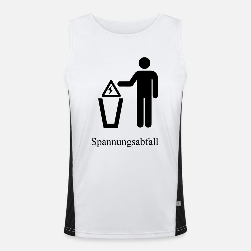 Spannungsabfall Funktionelles Kontrast-Tank Top für Männer 