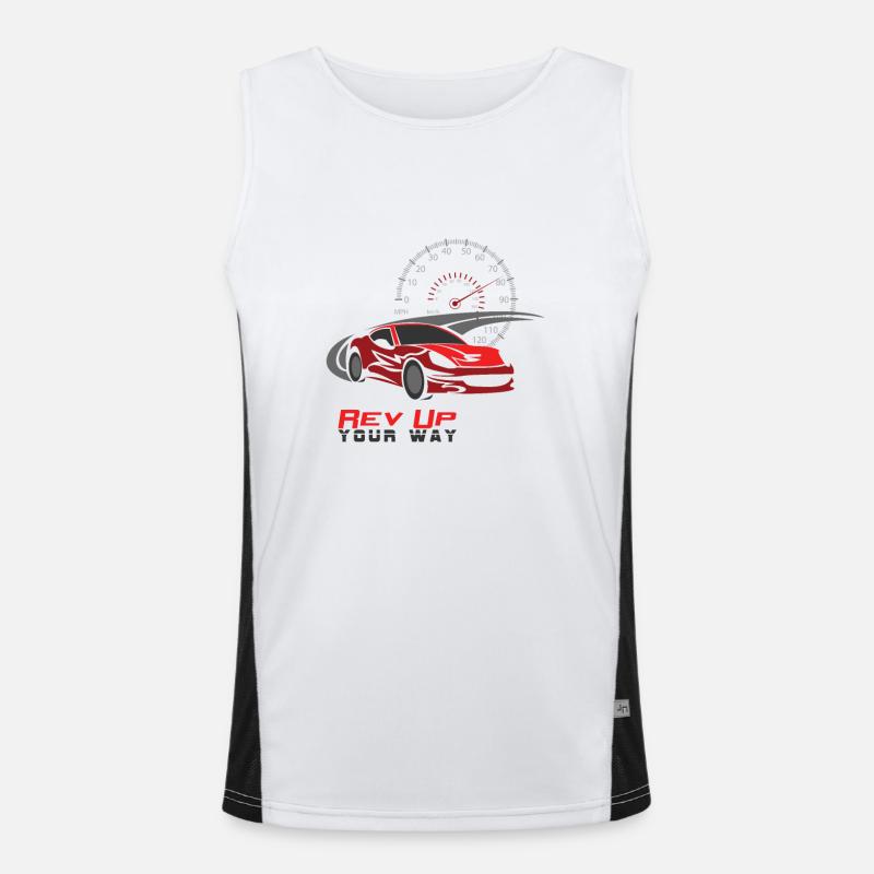 automobile Men's Functional Contrast Tank Top 