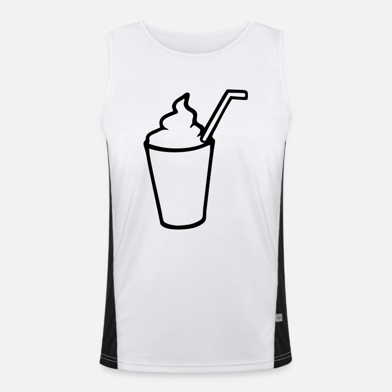 Milchshake Funktionelles Kontrast-Tank Top für Männer 