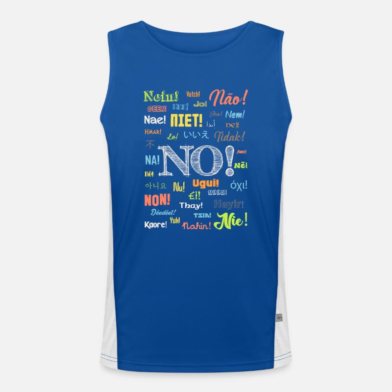 No Men's Functional Contrast Tank Top 