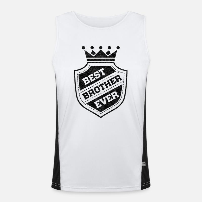 best brother ever Funktionelles Kontrast-Tank Top für Männer 