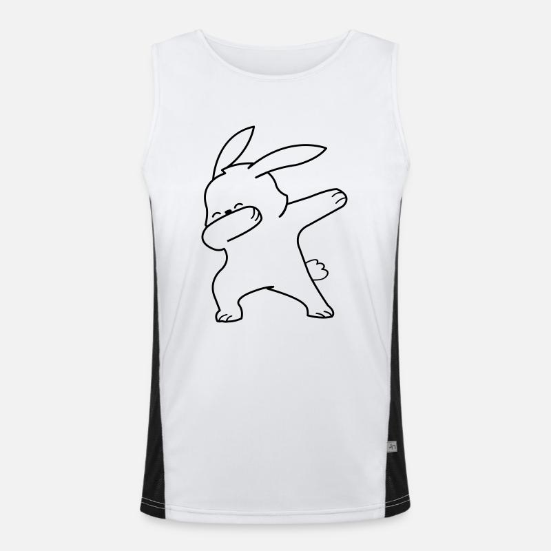 Dabbing Lapin Débardeur respirant contrasté Homme 